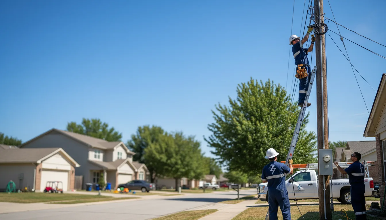 Residential electrician providing installation services in Opolis, KS
